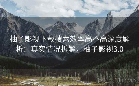 柚子影视下载搜索效率高不高深度解析：真实情况拆解，柚子影视3.0