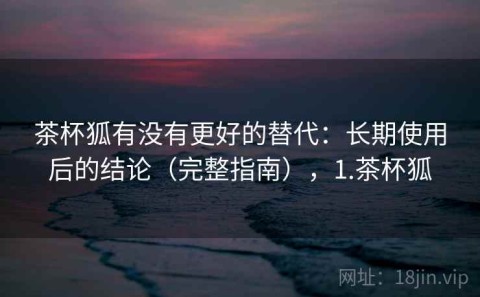 茶杯狐有没有更好的替代：长期使用后的结论（完整指南），1.茶杯狐