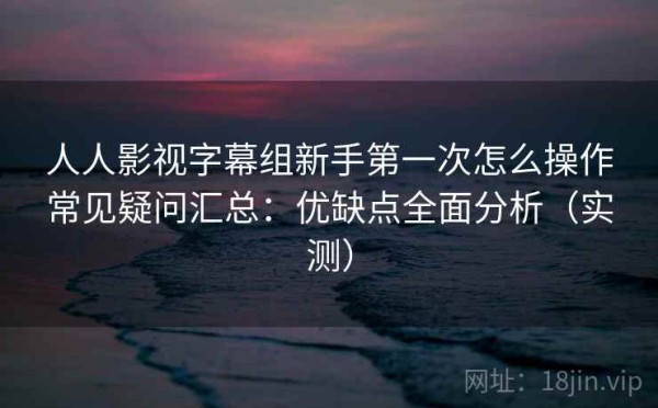 人人影视字幕组新手第一次怎么操作常见疑问汇总：优缺点全面分析（实测）