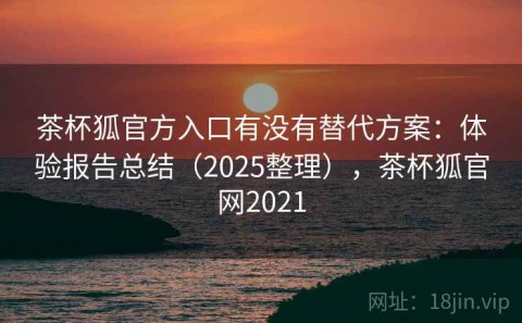 茶杯狐官方入口有没有替代方案：体验报告总结（2025整理），茶杯狐官网2021