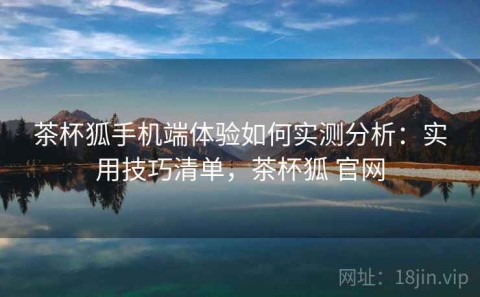 茶杯狐手机端体验如何实测分析：实用技巧清单，茶杯狐 官网