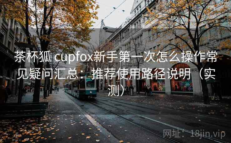 茶杯狐 cupfox新手第一次怎么操作常见疑问汇总：推荐使用路径说明（实测）