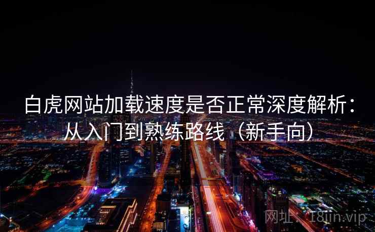 白虎网站加载速度是否正常深度解析：从入门到熟练路线（新手向）