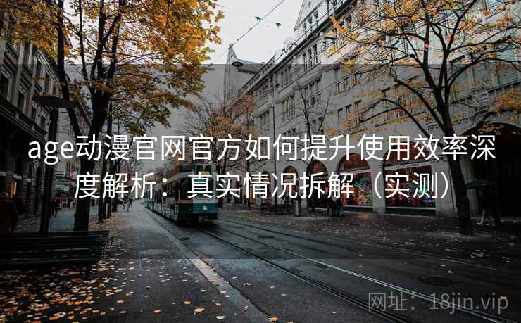 age动漫官网官方如何提升使用效率深度解析：真实情况拆解（实测）